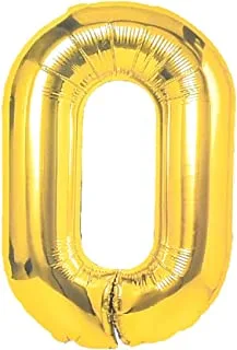 Generic Foil Large Balloon With Number Zero Design For Party And Birthday 32 Inch - Gold