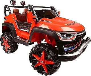 Tots patoys battery operated 4x4 jeep 2 speed 4 motors 4 wheel shock absorbers ride on jeep for 8 years kids t 6699