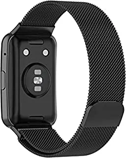 Magnetic Milanese Strap for Huawei Watch Fit - Black