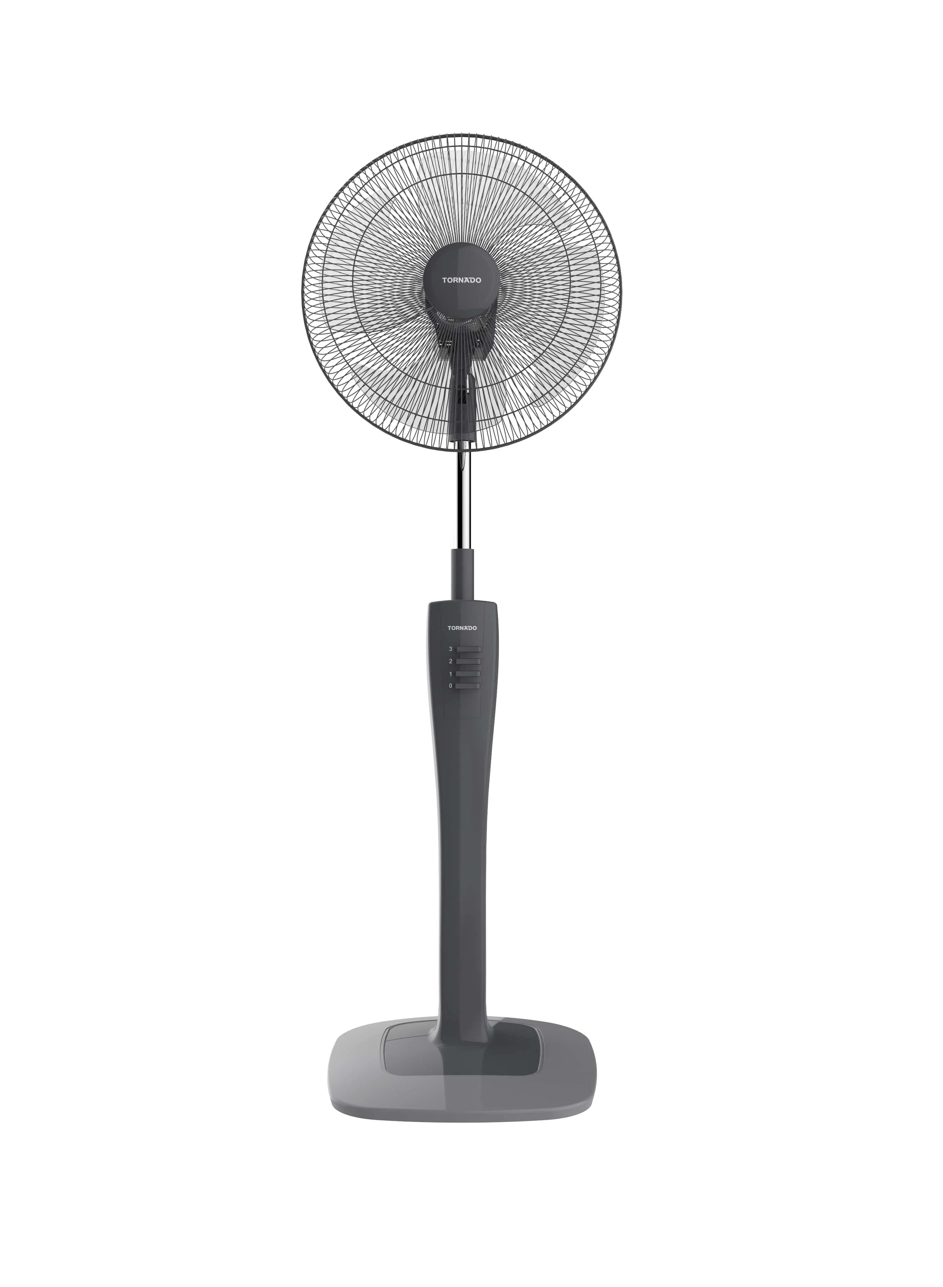 TORNADO TORNADO Stand Fan 16 Inch, 4 Blades, Grey TSF-74G