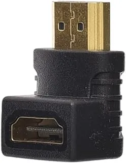 موصل Hdmi إلى Hdmi 90 Dgree عادي - أسود