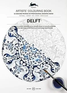 Design 16 coloring book 5-818 b4-delft: Artists' Colouring Book