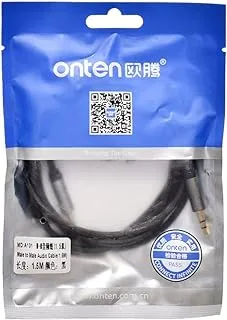 Onten Audio Cable Male 1 * 1 1.5M - أسود