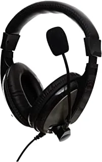 Headphone gaming stereo tucci - black, Wired Headphones Headset