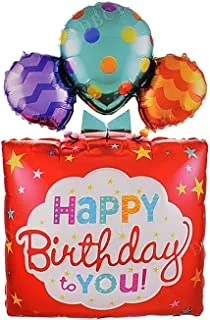 Generic Foil Balloon With Birthday Stay Fabulous Design For Kids Party - Multi Color