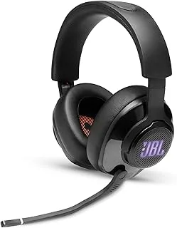 JBL Quantum 400 Over Ear Gaming Headset with Microphone - Black, Wired earphones Airpods earbuds headphones