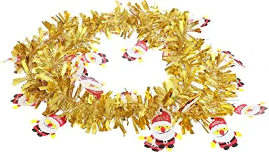 Christmas glittery garland for christmas decoration - 2 meter - density 10 cm