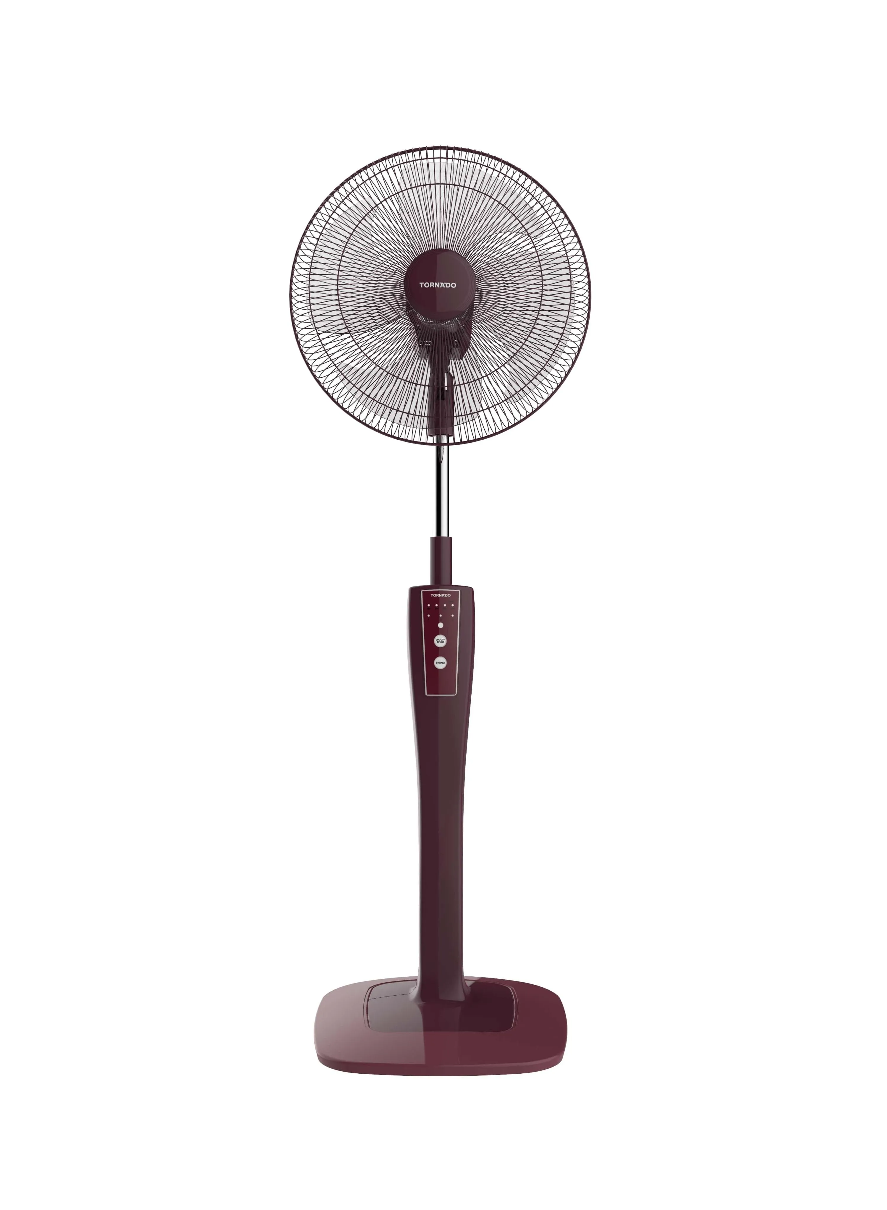 TORNADO TORNADO Stand Fan 16 Inch, 4 Blades, Vino TSF-74RED