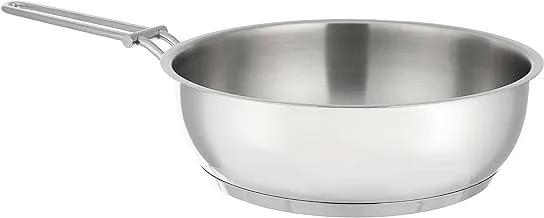 Aboud 18/10 stainless steel frypan 22 cm - silver