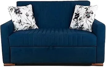 Aldora imza tow seater sofa bed - blue