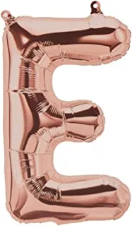 Generic Foil large balloon with letter e design for party and birthday 32 inch - rose gold