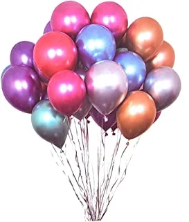 Generic Latex large balloons for party and birthday set of 10 different colors pieces - multi color