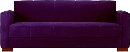 Aldora viola three seater sofa bed-purple