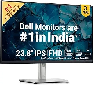 Dell 24 Monitor - P2422H - Full HD 1080p, IPS Technology, ComfortView Plus Technology,Black