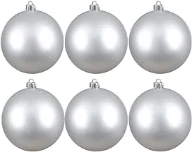 Christmas decorative ball set, 6 pieces - 6 cm red