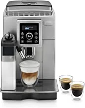 De'Longhi ECAM 23.460.SB Fully Automatic Coffee Machine (15 Bar Pressure, Automatic Cappuccino System, LCD Panel, Automatic Cleaning) Silver/Black (International warranty)