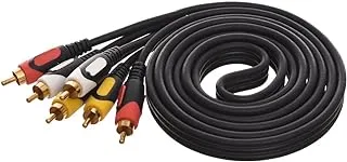 Cable audio 3 * 3 3m - black