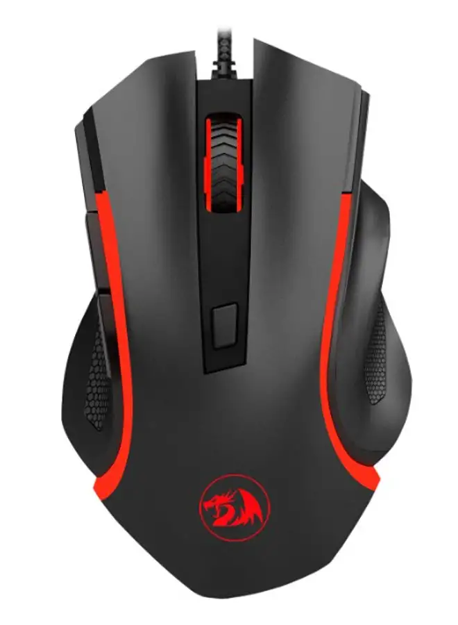 REDRAGON Redragon M606 Nothosaur Gaming Mouse with Optical Sensor 3200 DPI, 6 Buttons (Black)