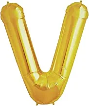 Generic Foil Large Balloon With Letter V Design For Party And Birthday 32 Inch - Gold