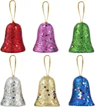 Set of 6 bells shape christmas decoration for christmas tree