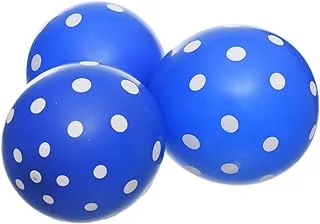 Latex Large Glossy Balloons With Points Design For Party And Birthday Set Of 100 Pieces - Blue White