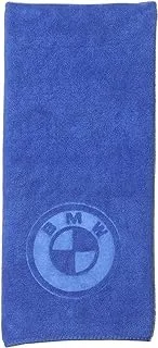 BMW Car Drying Towel, Free Microfiber Cleaning Cloth, Premium Professional Soft Microfiber Towel, Super Absorbent Detailing Towel for Car/Windows/Screen/Kitchen - Blue