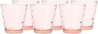 Pasabahce Origami Old fashioned Glass -Pink, 245ml