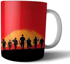 Ceramic Cowboys Print Mug - Multi Color