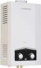 TORNADO GHM-C06CNE-W Gas Water Heater With Digital Screen, 6 liters - White