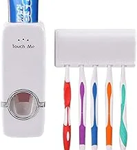 White with toothbrush holder automatic squeeze toothpaste