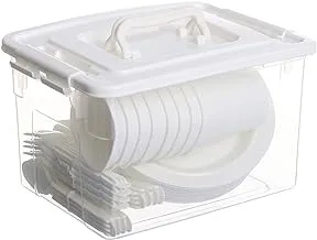 Pioneer cookware picnic set, 48 pieces, white