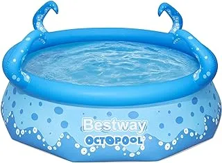 Bestway OktoPool für Kinder, Planschbecken mit aufblasbarem Luftring, 274 x 76 cm Pool, Blue