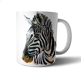 Ceramic Zebra Print Mug - Multi Color