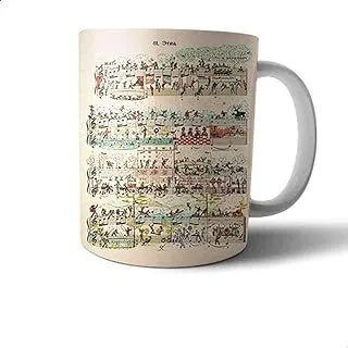 Ceramic Music Print Mug - Multi Color