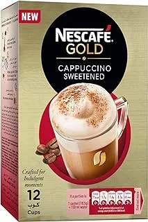 Nescafe Gold Cappuccino Sweetened Pack of 12x18.5g