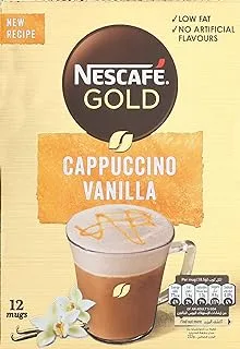 Nescafe Gold Cappuccino Vanilla Pack of 12x18.5g