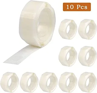 Integrity.1 Balloon Double-Sided Glue Point, 10 Rolls Transparent Double Sided Tape, Eco-friendly, Residue Free, for Balloons, Weddings, Parties, Decorative Balloons, Transparent Dots