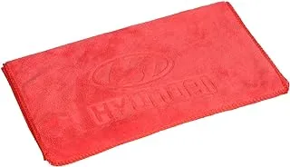 Hyundai Car Drying Towel, Free Microfiber Cleaning Cloth, Premium Professional Soft Microfiber Towel, Super Absorbent Detailing Towel for Car/Windows/Screen/Kitchen - Red