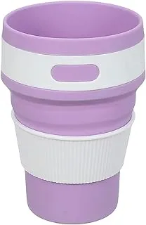 Agfa Folding Silicone Cup with Lid - Purple