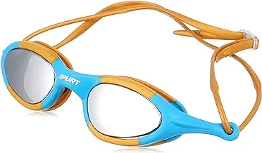 SPURT Mirrored Lens Swimming Goggles SIL-1AF Blue and Yellow