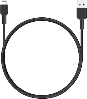 Aukey cb-bal4 lightning sync and charging braided cable, 2m - black