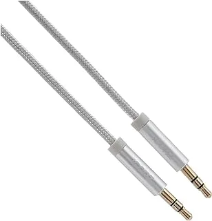 Iconz braided aux cable - silver