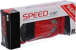 Speed car with remote for boys - red-multi size