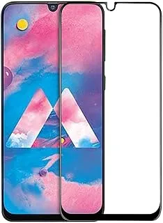 Samsung Galaxy M30 Full Glue 5D Full Edge-to-Edge Screen Protection Tempered Glass for Samsung Galaxy M30 -Clear Black