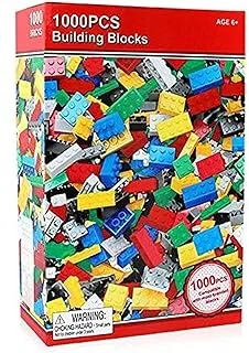 Construction Engineering Building Blocks, For Kids, 1000 Pieces, Multicolor