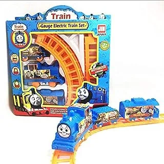 JIN Electric power rushed trains cars kids toys thomas train set and electric track toy small splicing rail