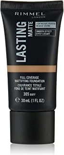 Rimmel london lasting finish matte foundation, 305 buff, 30 ml, 022 matte pig