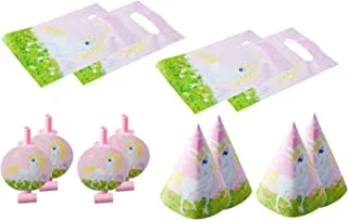 Party unicorn print gift bags, hats and horns set, 32253 multi color set of 12