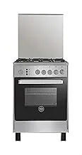 LA GERMANIA Freestanding Cooker 60 x 60, 4 Gas Burners, Stainless x Black 6C40GRB1X4AWW