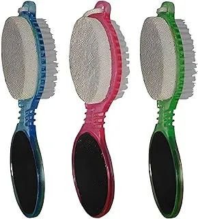 Foot care 3 in 1 - pumice, brush and foot file - multi color